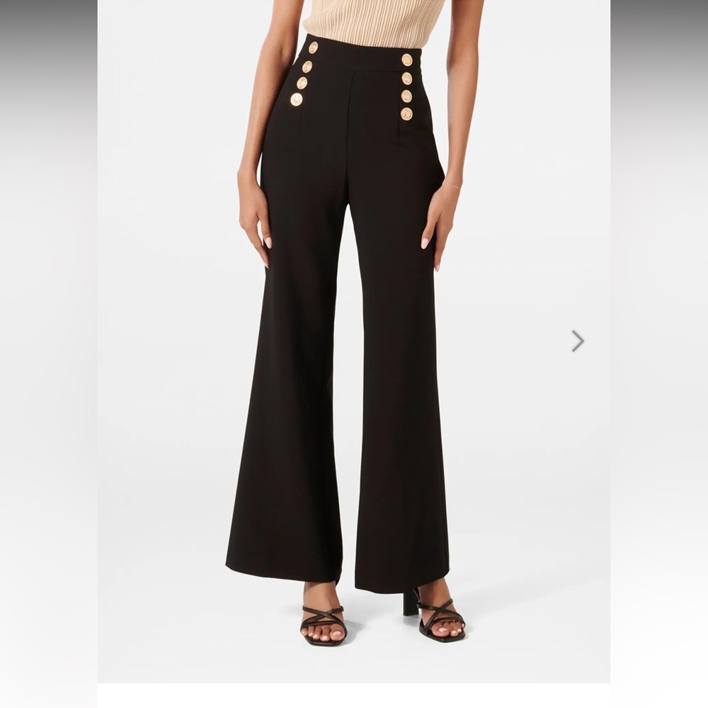 Elegant Black Women's Wide-Leg Pants